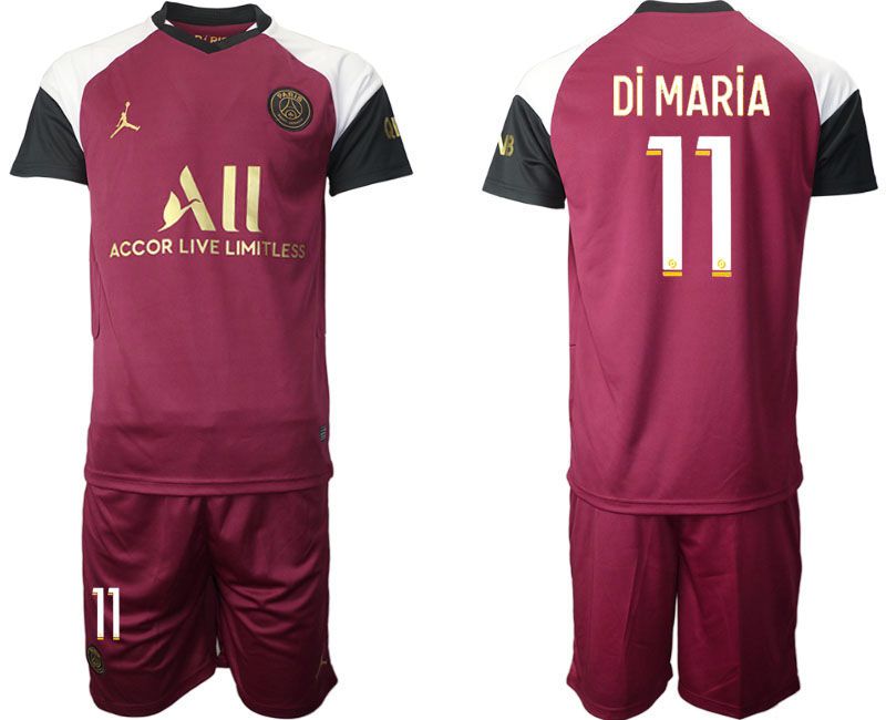 Men 2020-2021 club Paris St German away #11 red Soccer Jerseys->paris st german jersey->Soccer Club Jersey